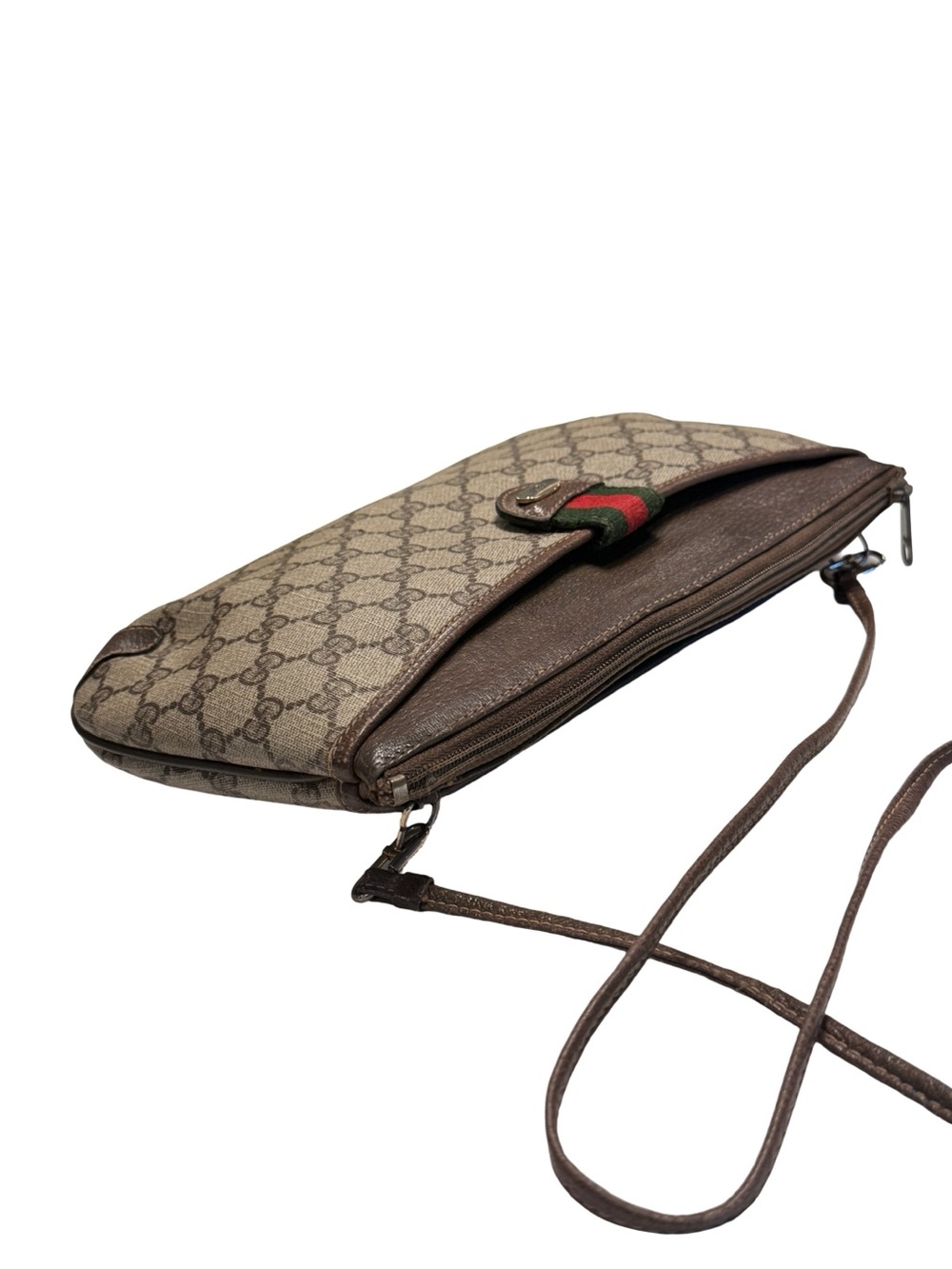 Gucci Sherryline Crossbody with Green-Red Web Accent GG Monogram - Picture 12 of 17